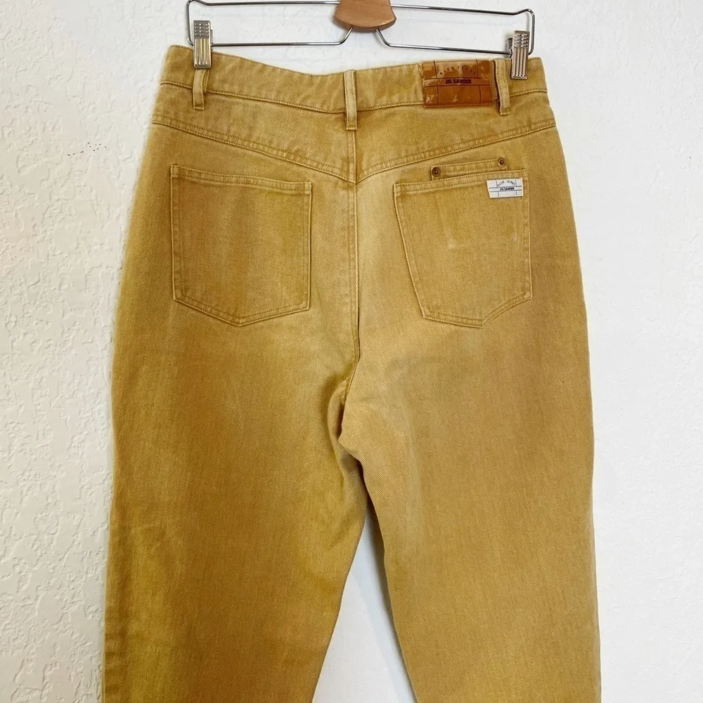 Jil Sander Vintage High Waist Split-hem Jeans